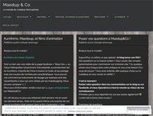 Tablet Screenshot of maedupshop.wordpress.com