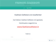 Tablet Screenshot of fashioncollision.wordpress.com