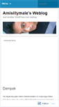 Mobile Screenshot of amisillymale.wordpress.com