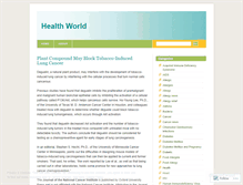 Tablet Screenshot of healthplanet.wordpress.com