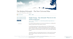 Desktop Screenshot of modernpolymath.wordpress.com