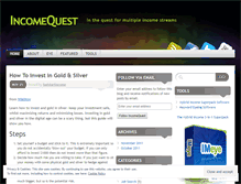 Tablet Screenshot of incomequest.wordpress.com