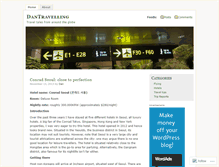Tablet Screenshot of dantravelling.wordpress.com