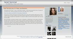 Desktop Screenshot of janetsommer.wordpress.com