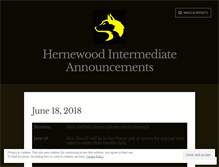 Tablet Screenshot of hernewood.wordpress.com