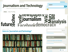 Tablet Screenshot of journalismandtechnology.wordpress.com