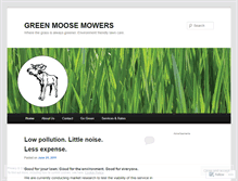 Tablet Screenshot of greenmoosemowers.wordpress.com