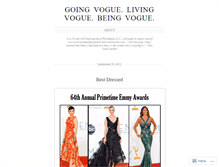 Tablet Screenshot of beingvogue.wordpress.com