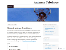 Tablet Screenshot of antenascelulares.wordpress.com