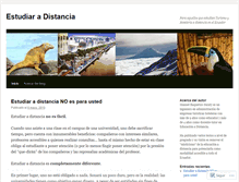Tablet Screenshot of estudiaradistancia.wordpress.com