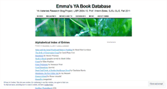 Desktop Screenshot of emmasyabooks.wordpress.com