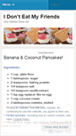 Mobile Screenshot of idonteatmyfriends.wordpress.com