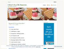 Tablet Screenshot of idonteatmyfriends.wordpress.com