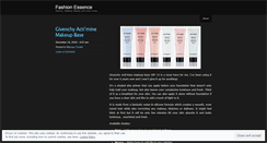 Desktop Screenshot of fashionessence.wordpress.com