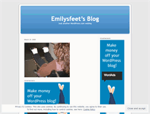 Tablet Screenshot of emilysfeet.wordpress.com