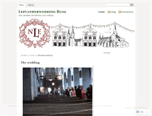 Tablet Screenshot of lefvanderwedding.wordpress.com