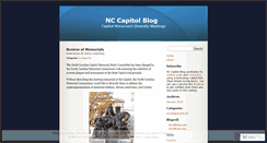 Desktop Screenshot of nccapitolblog.wordpress.com