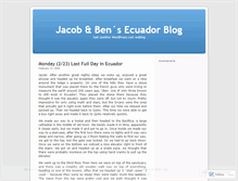 Tablet Screenshot of jbecuador.wordpress.com