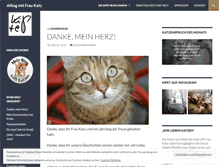 Tablet Screenshot of katzentatzen.wordpress.com