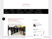 Tablet Screenshot of ilovetaguig.wordpress.com