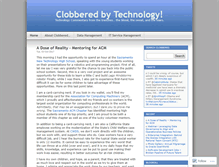 Tablet Screenshot of clobbered.wordpress.com