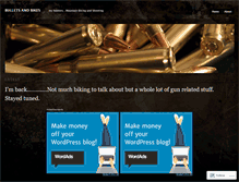 Tablet Screenshot of bulletsandbikes.wordpress.com