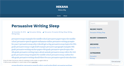 Desktop Screenshot of hekana.wordpress.com