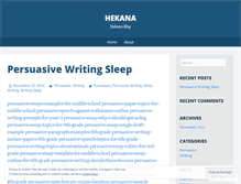 Tablet Screenshot of hekana.wordpress.com