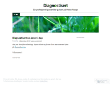 Tablet Screenshot of diagnostisert.wordpress.com