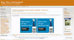 Desktop Screenshot of digthisvolleyball.wordpress.com