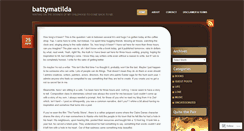 Desktop Screenshot of battymatilda.wordpress.com