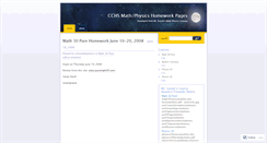 Desktop Screenshot of cchsmathphysics.wordpress.com