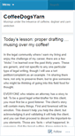 Mobile Screenshot of coffeedogsyarn.wordpress.com
