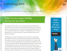 Tablet Screenshot of coffeedogsyarn.wordpress.com