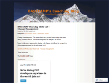 Tablet Screenshot of basecampcoaching.wordpress.com