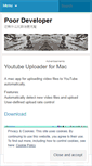 Mobile Screenshot of poordeveloper.wordpress.com