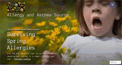 Desktop Screenshot of allergyasthma.wordpress.com
