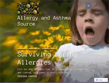 Tablet Screenshot of allergyasthma.wordpress.com