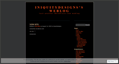 Desktop Screenshot of iniquitydesigns.wordpress.com