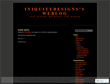 Tablet Screenshot of iniquitydesigns.wordpress.com
