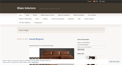 Desktop Screenshot of glaminteriors.wordpress.com