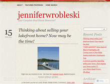 Tablet Screenshot of jenniferwrobleski.wordpress.com