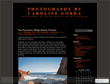 Tablet Screenshot of carolinegorka.wordpress.com