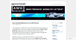 Desktop Screenshot of aggressivewealth.wordpress.com