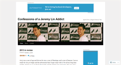 Desktop Screenshot of ilovejeremylin.wordpress.com