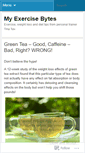Mobile Screenshot of myexercisebytes.wordpress.com