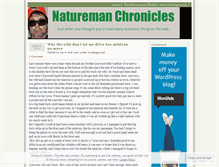 Tablet Screenshot of naturemanrules.wordpress.com