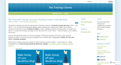 Desktop Screenshot of deatrainingcourses.wordpress.com