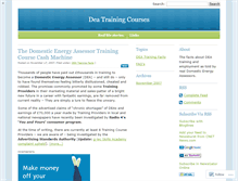 Tablet Screenshot of deatrainingcourses.wordpress.com