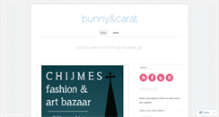 Desktop Screenshot of bunnyandcarat.wordpress.com